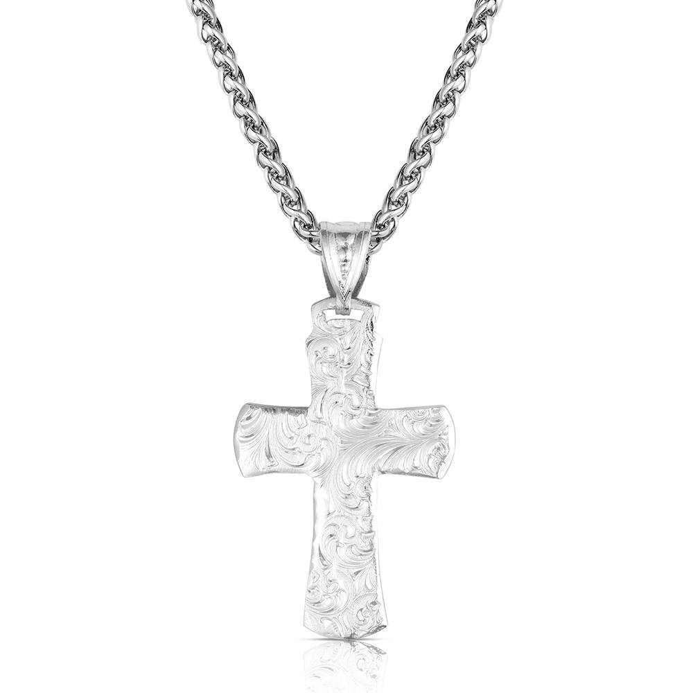 Montana Sundown Ridge Cross Necklace