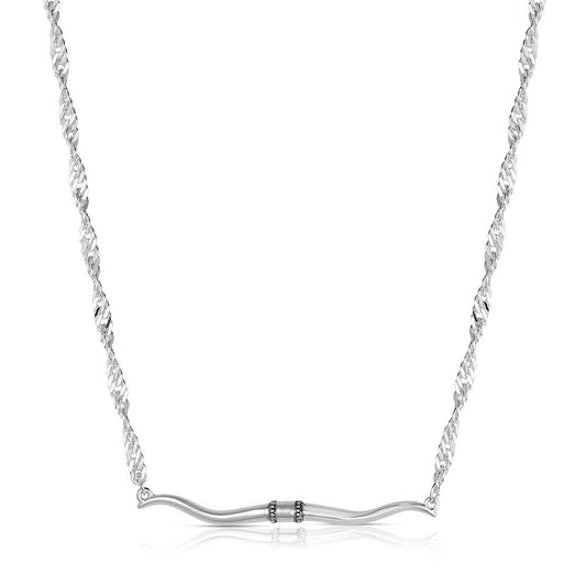 Montana Western Silhouette Longhorn Bar Necklace