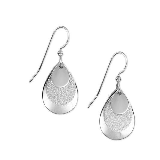 Silver Forest Earring Silver Tri-Teardrops