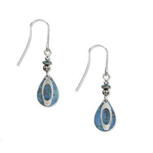 Silver Forest Silver Open Oval On Teardrop Earrings