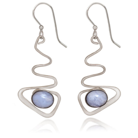 Silver Forest Silver Contemporary Zigzag Earrings