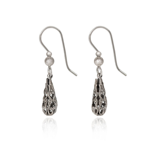 Silver Forest Silver Briolette Shape Earrings