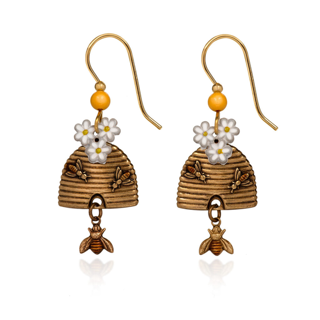 Silver Forest Beehive Earrings