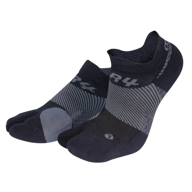 OS1st BR4 Bunion Relief Split Toe Sock Black