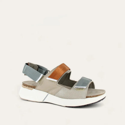 Naot Odyssey Beige Silver Brown Combination