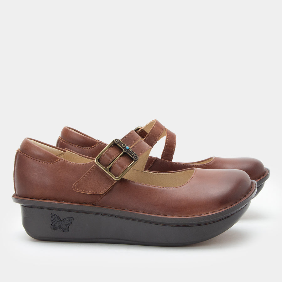 Alegria Paloma Chestnut Mary Jane