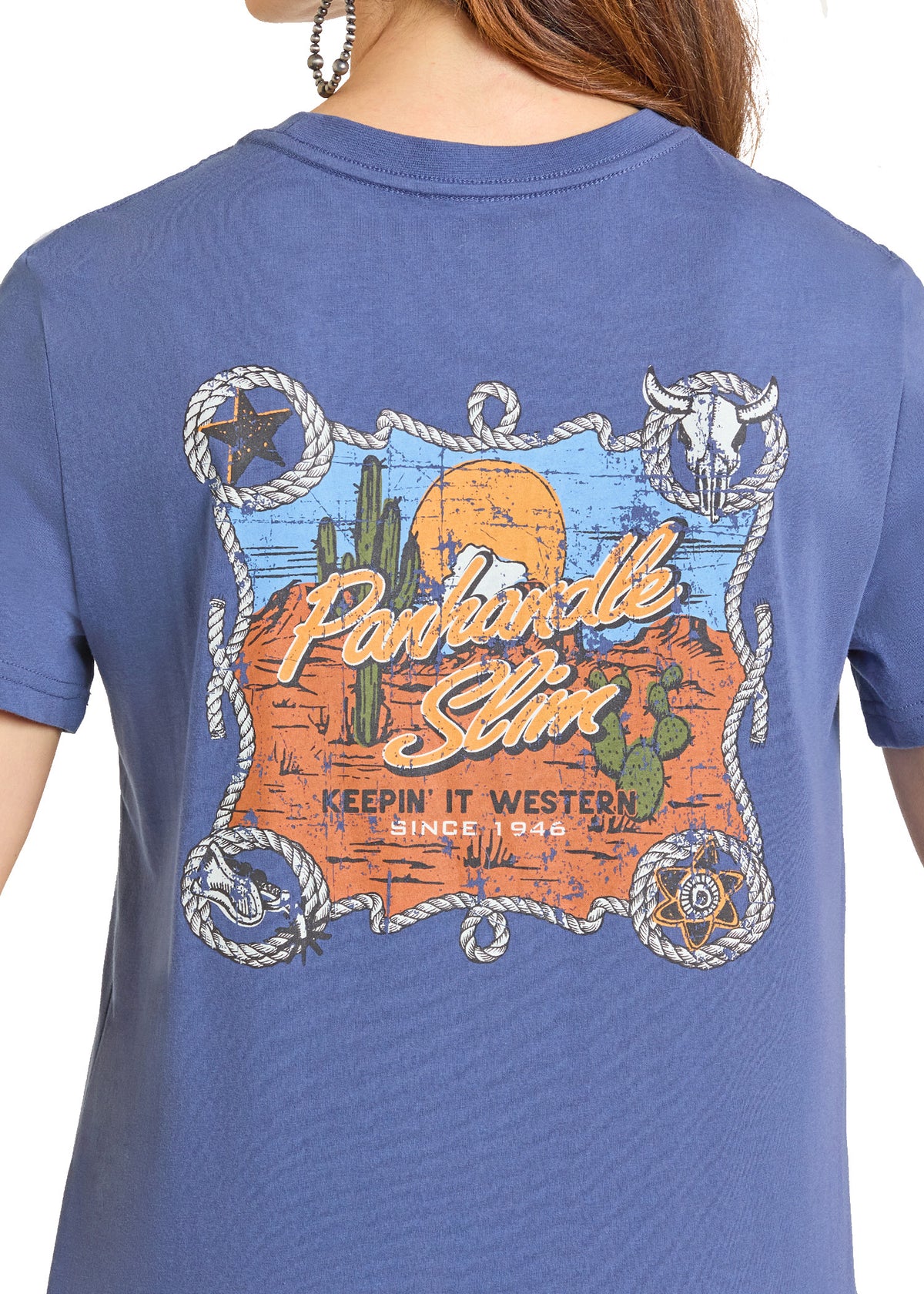 Panhandle Slim Indigo Graphic Tee