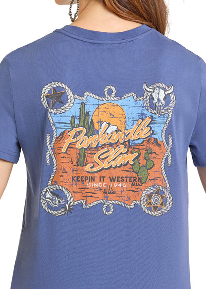 Panhandle Slim Indigo Graphic Tee
