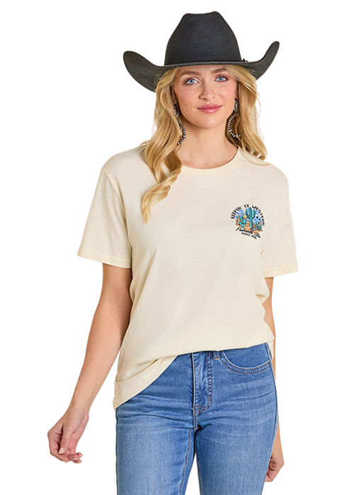 Panhandle Slim Keepin' It Western Tee Cream