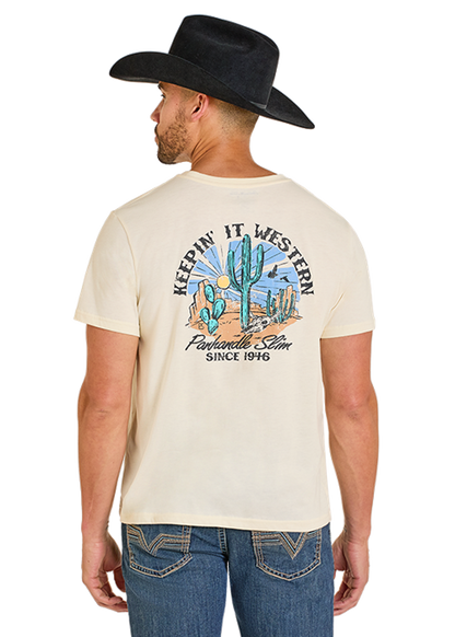 Panhandle Slim Keepin' It Western Tee Cream
