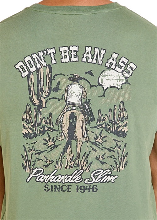 Panhandle Slim Don't Be an Ass Tee Hunter Green