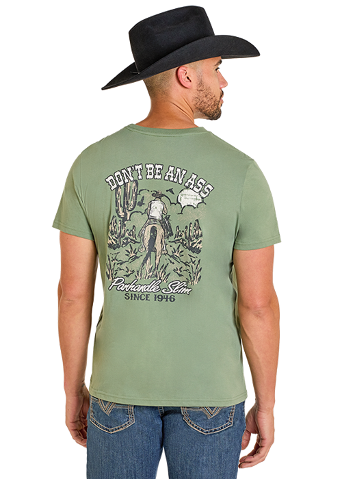 Panhandle Slim Don't Be an Ass Tee Hunter Green