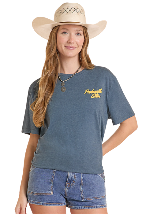 Rock & Roll Bird Dog Graphic T-Shirt Navy