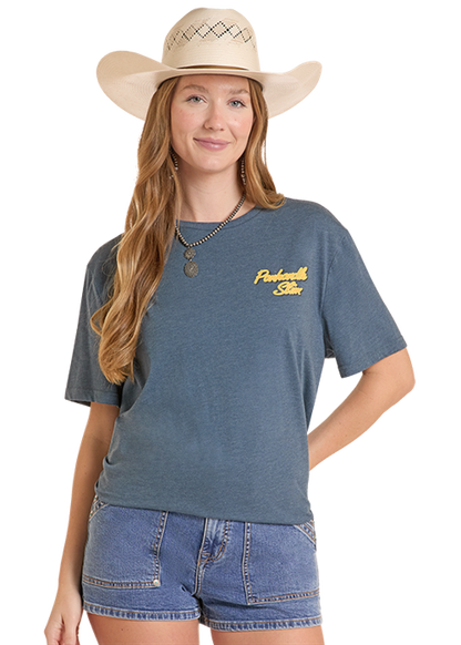 Rock & Roll Bird Dog Graphic T-Shirt Navy