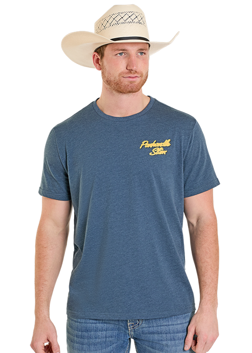 Rock & Roll Bird Dog Graphic T-Shirt Navy