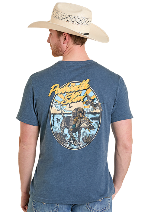 Rock & Roll Bird Dog Graphic T-Shirt Navy