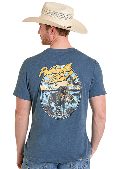 Rock & Roll Bird Dog Graphic T-Shirt Navy