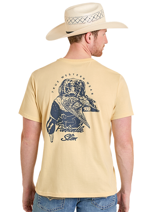 Rock & Roll Hunting Dog Graphic Tee Tan