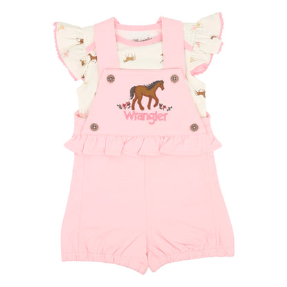 Wrangler Pink Horse Shortall Set