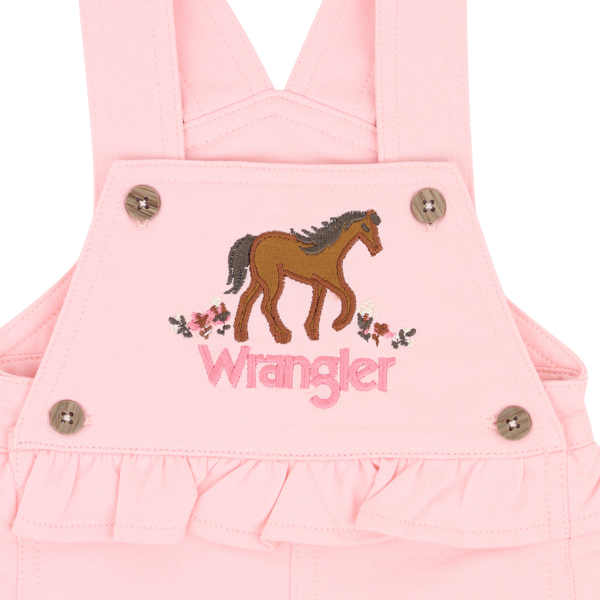 Wrangler Pink Horse Shortall Set
