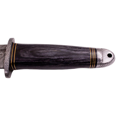 Red Deer Large Damascus Hunting Knife