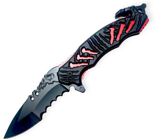 Tiger USA Red Inlay Knife