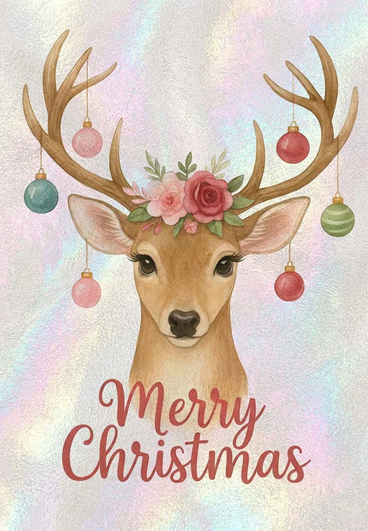 Charleston Garden Flag Pretty In Pink Deer