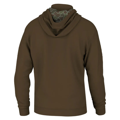 Local Boy Quarter Zip Hoodie Brown