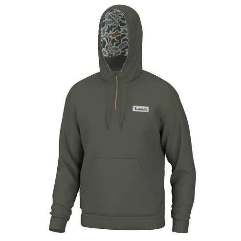 Local Boy Quarter Zip Hoodie Olive
