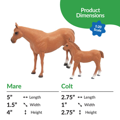 Big Country Toys Quarter Horse Mare and Colt