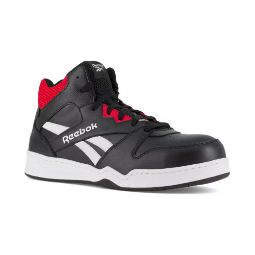 Reebok High Top Work Sneaker Black/Red Composite Toe EH