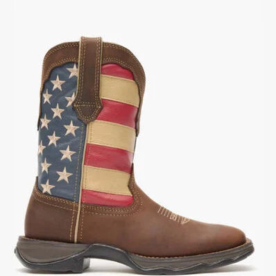 Durango Rebel American Flag Square Toe
