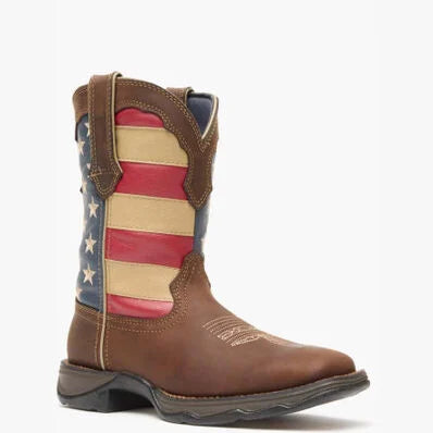 Durango Rebel American Flag Square Toe
