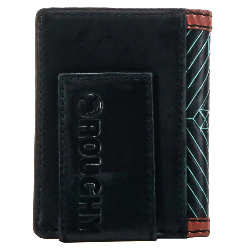 Hooey Turquoise/Black Aztec Bifold Wallet