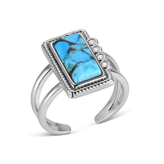 Montana Summer Rain Turquoise Ring