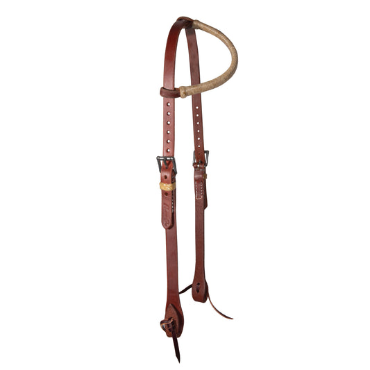 Professional's Choice Ranch Rawhide Trimmed Single Ear Headstall