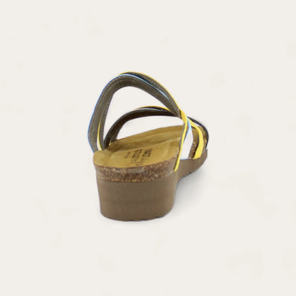 Naot Roxanna Yellow Gray Silver Stretch