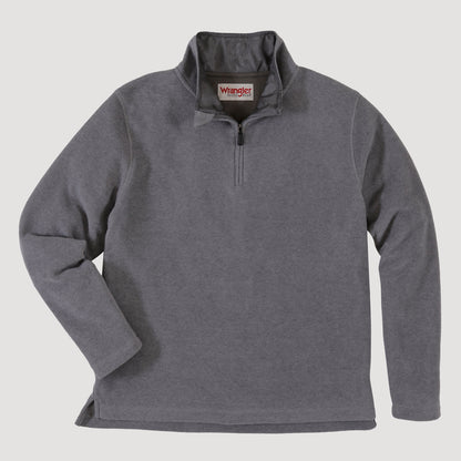 Wrangler 1/4 Zip Fleece Pullover Quiet Shade Heather