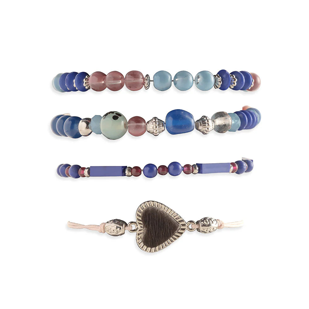Myra Heart of Midnight Stacked Bracelet