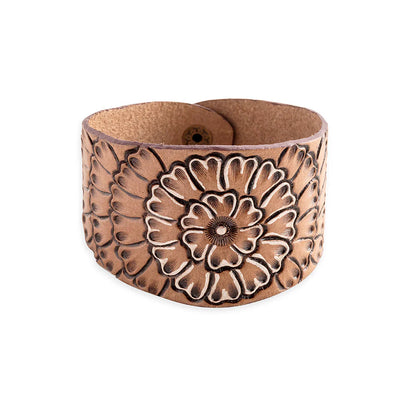 Myra Flower of My Sun Leather Cuff