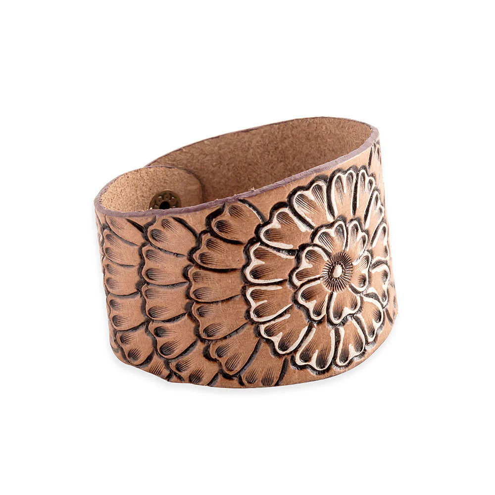 Myra Flower of My Sun Leather Cuff