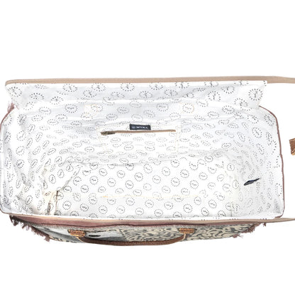 Myra Hide & Floral Print Weekender Bag