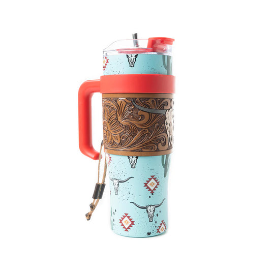Myra Wide Wyoming Tumbler in Sea Blue
