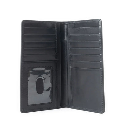 Myra Ravenhide Embroidered Leather Wallet Coal Black