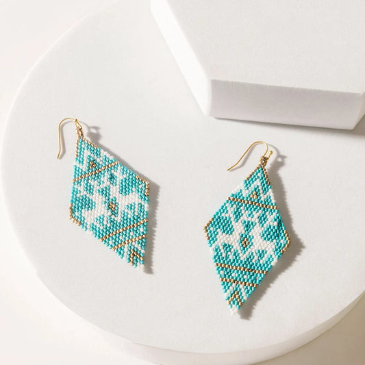 Myra Marisol Fringe Earrings Lapis Blue