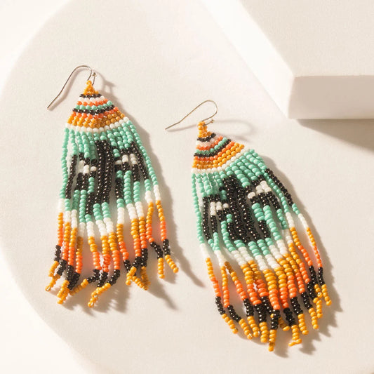 Myra The Eagle Spoke Earrings Sunny Teal