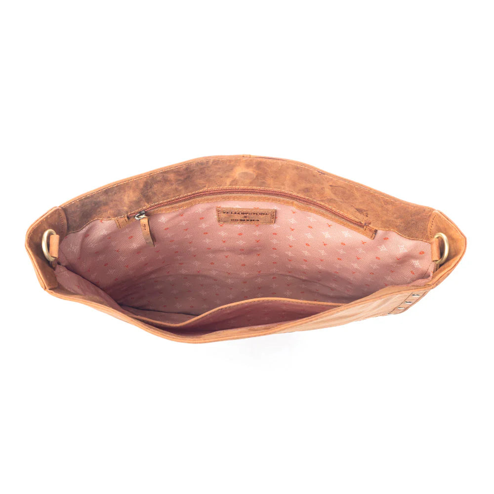 Myra Yellowstone Amber Frontier Studded Sling Bag