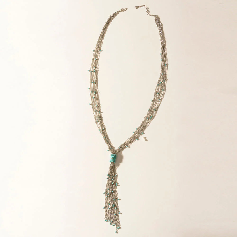 Myra Mist River Tassel Necklace