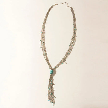 Myra Mist River Tassel Necklace