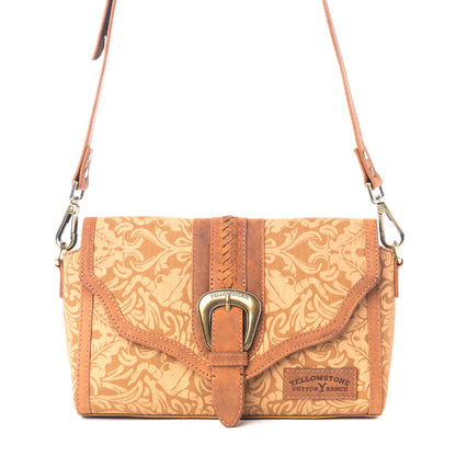 Myra Yellowstone Maverick Sky Crossbody With Buckle Amber